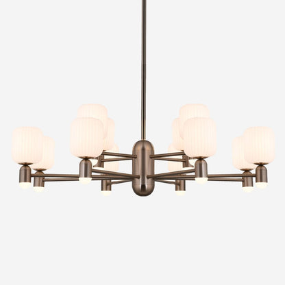 Lightsin Modern Minimalist Luxury Bronze Chandelier with Acrylic Shades - House Comfort