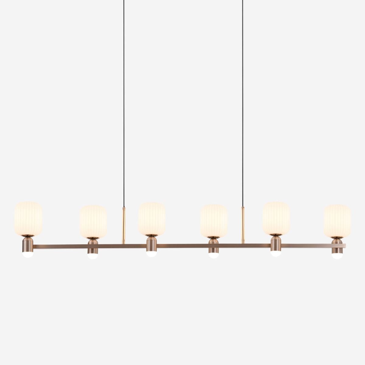 Lightsin Modern Minimalist Luxury Bronze Chandelier with Acrylic Shades - House Comfort