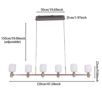 Lightsin Modern Minimalist Luxury Bronze Chandelier with Acrylic Shades - House Comfort