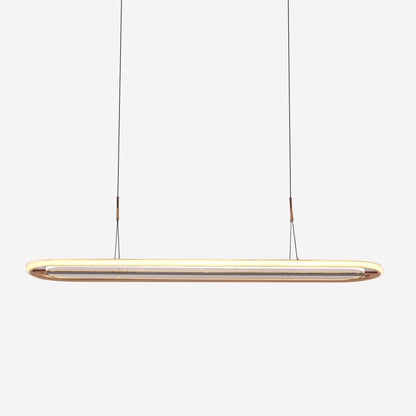 Lightsin Modern Oval Halo Pendant Light with Adjustable LED for Living Spaces - House Comfort