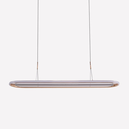 Lightsin Modern Oval Halo Pendant Light with Adjustable LED for Living Spaces - House Comfort