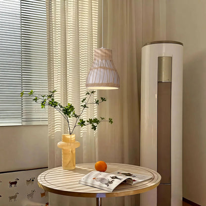 Lightsin Modern Rattan Pendant Light Available in Grey, Pink, and White - House Comfort