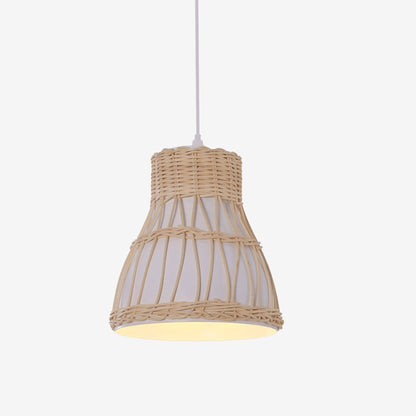 Lightsin Modern Rattan Pendant Light Available in Grey, Pink, and White - House Comfort