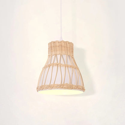 Lightsin Modern Rattan Pendant Light Available in Grey, Pink, and White - House Comfort