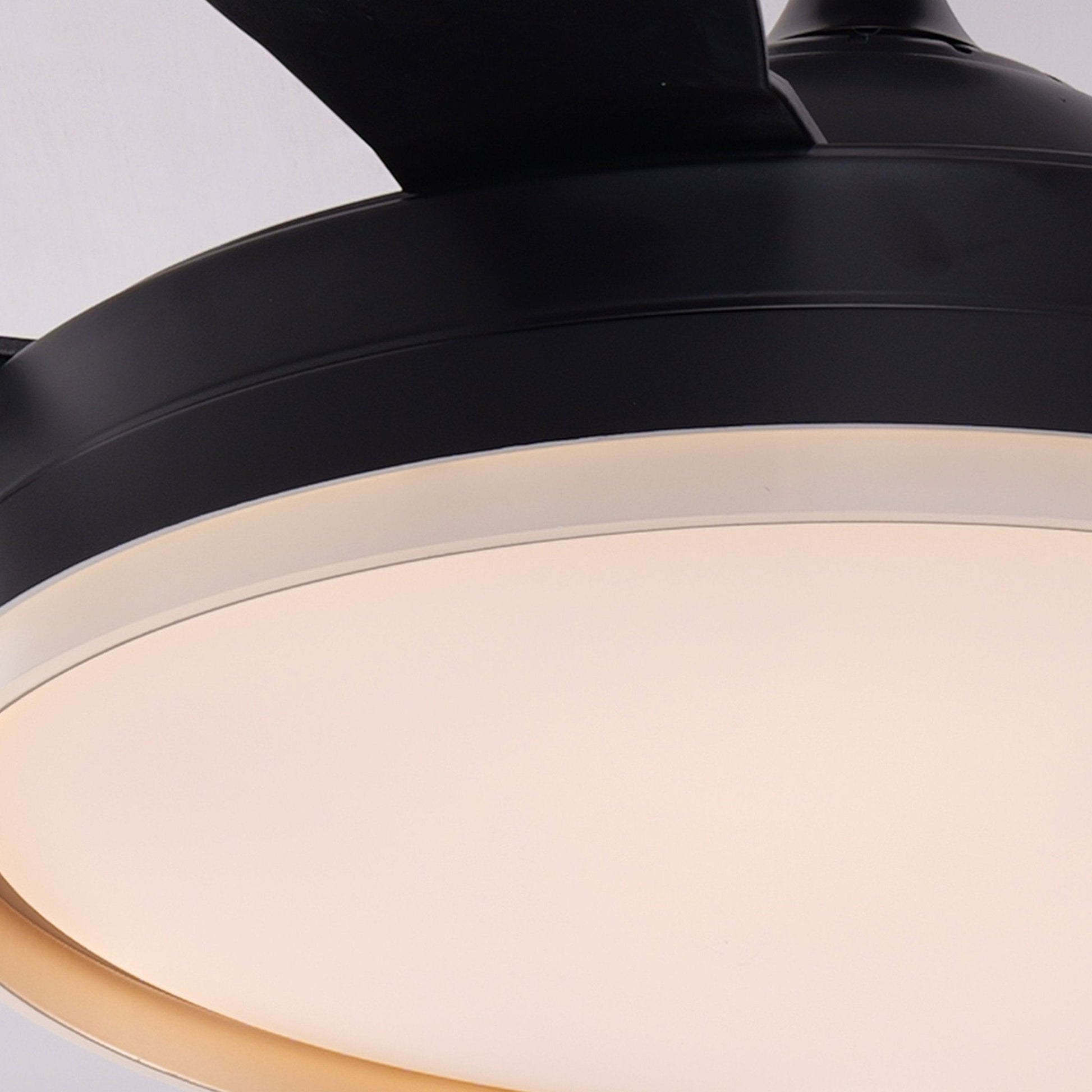 Lightsin Modern Smart Black Ceiling Fan Light with Remote and 6 Speeds - House Comfort