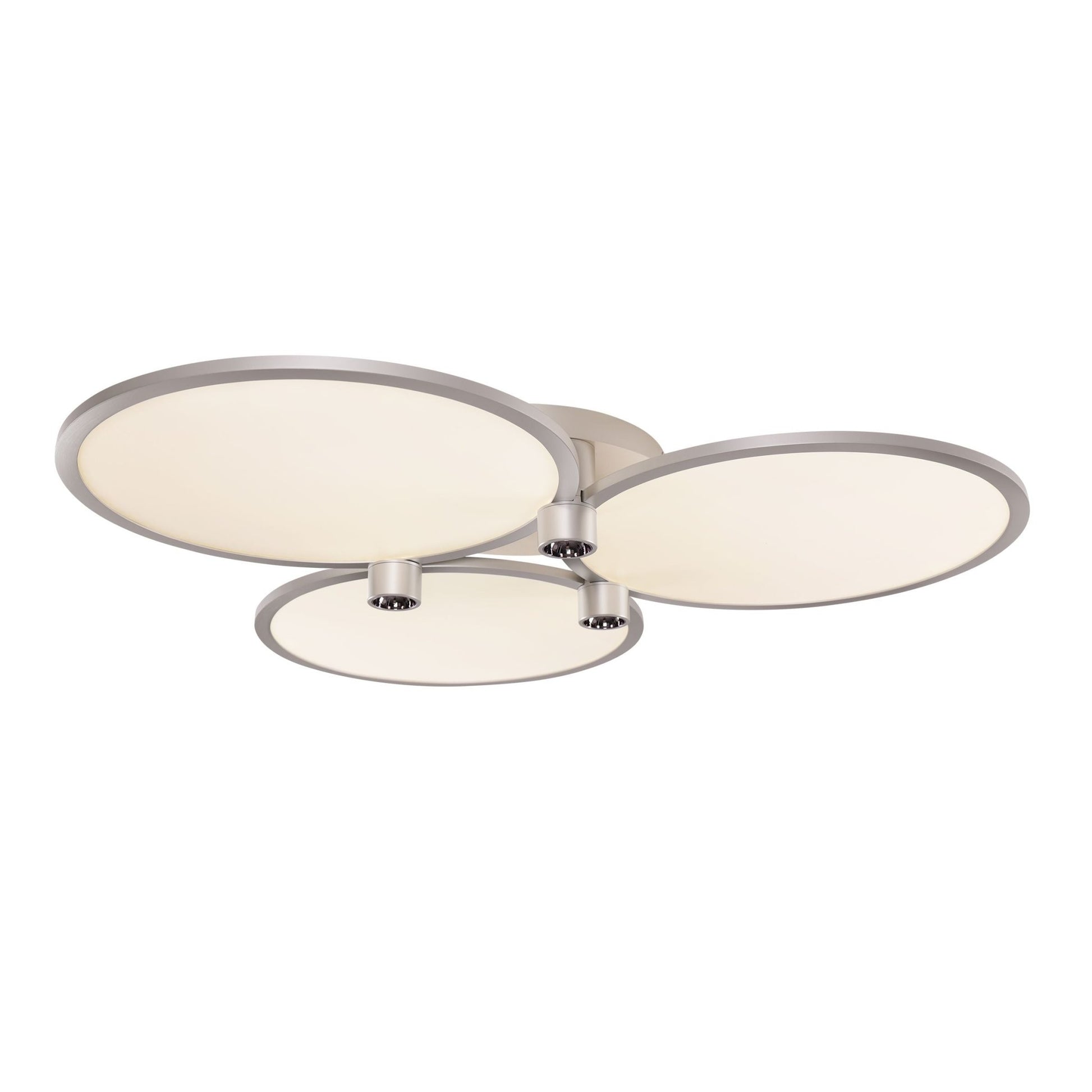Lightsin Modern Three - Disk Silver/Gold Full Spectrum Ceiling Light - House Comfort