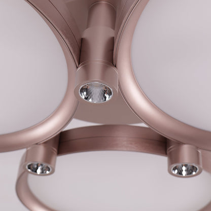 Lightsin Modern Three - Disk Silver/Gold Full Spectrum Ceiling Light - House Comfort