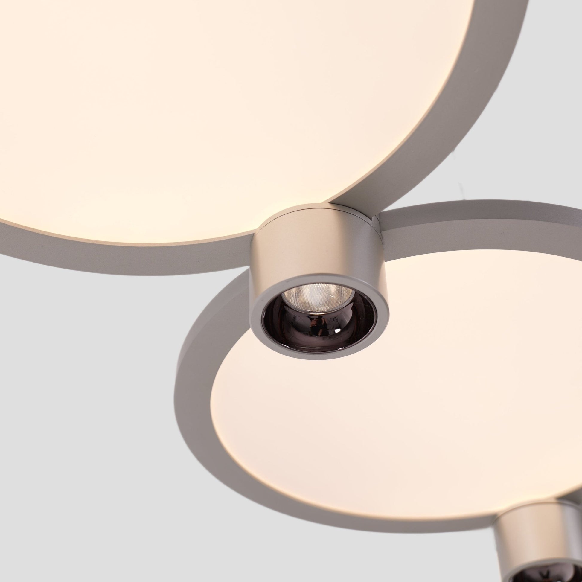 Lightsin Modern Three - Disk Silver/Gold Full Spectrum Ceiling Light - House Comfort