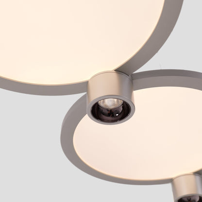Lightsin Modern Three - Disk Silver/Gold Full Spectrum Ceiling Light - House Comfort