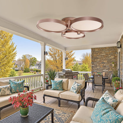 Lightsin Modern Three - Disk Silver/Gold Full Spectrum Ceiling Light - House Comfort