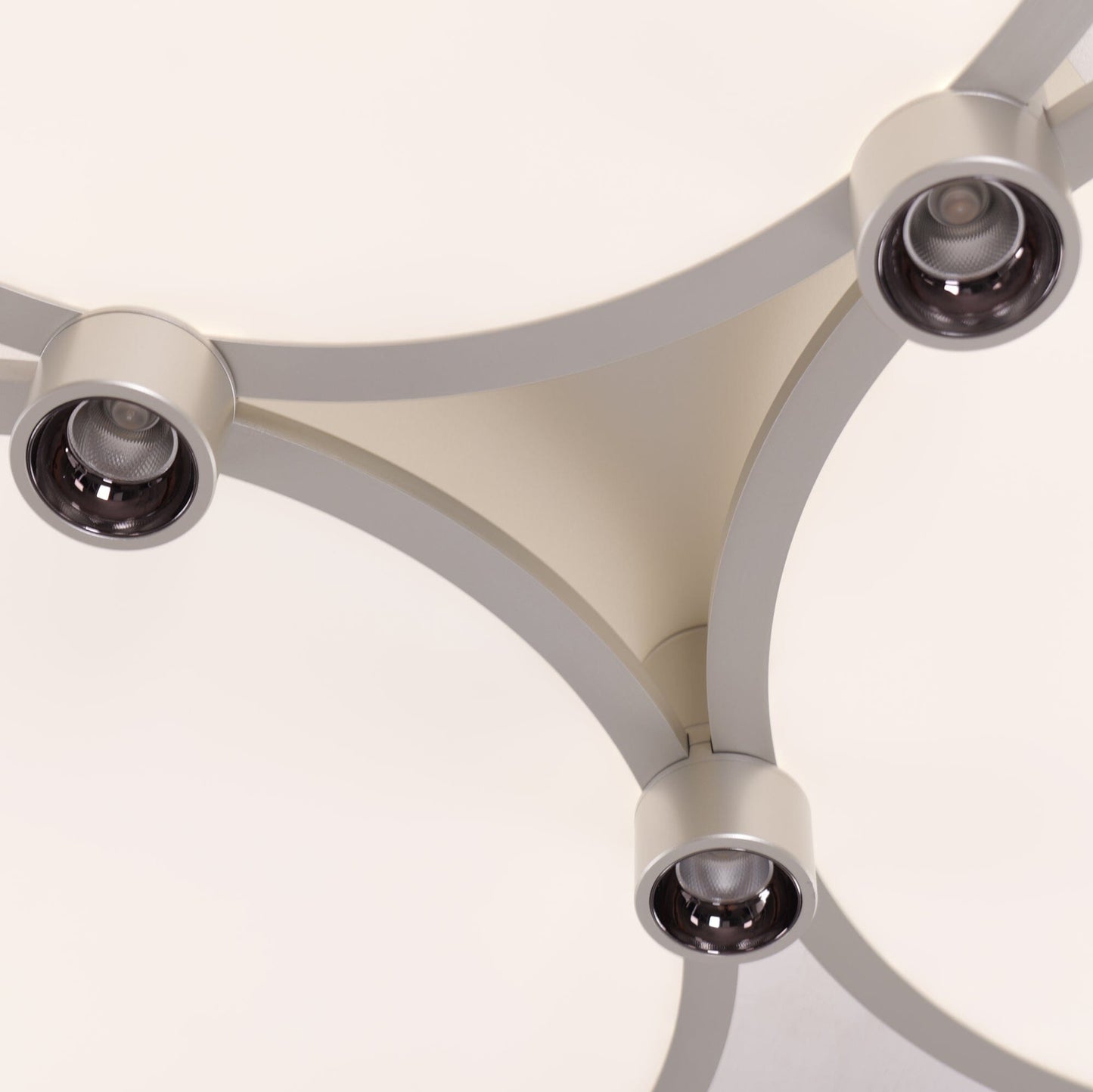 Lightsin Modern Three - Disk Silver/Gold Full Spectrum Ceiling Light - House Comfort