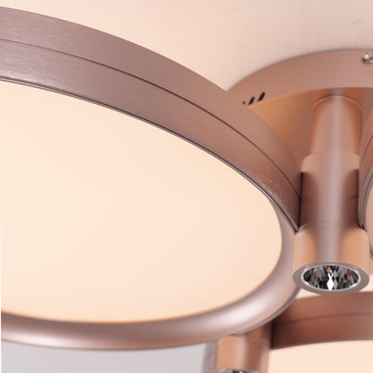 Lightsin Modern Three - Disk Silver/Gold Full Spectrum Ceiling Light - House Comfort