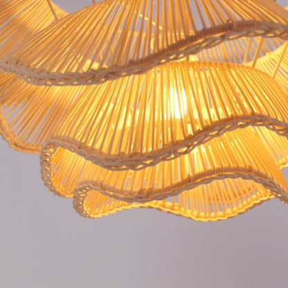 Lightsin Multi - tiered rattan pendant lamp - House Comfort