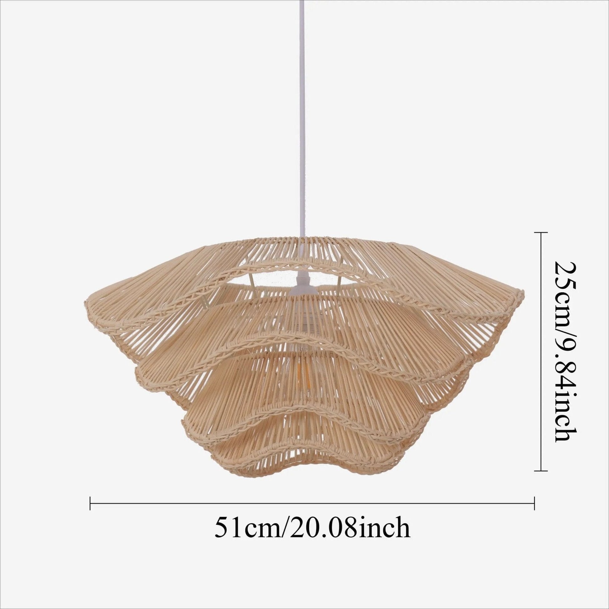Lightsin Multi - tiered rattan pendant lamp - House Comfort