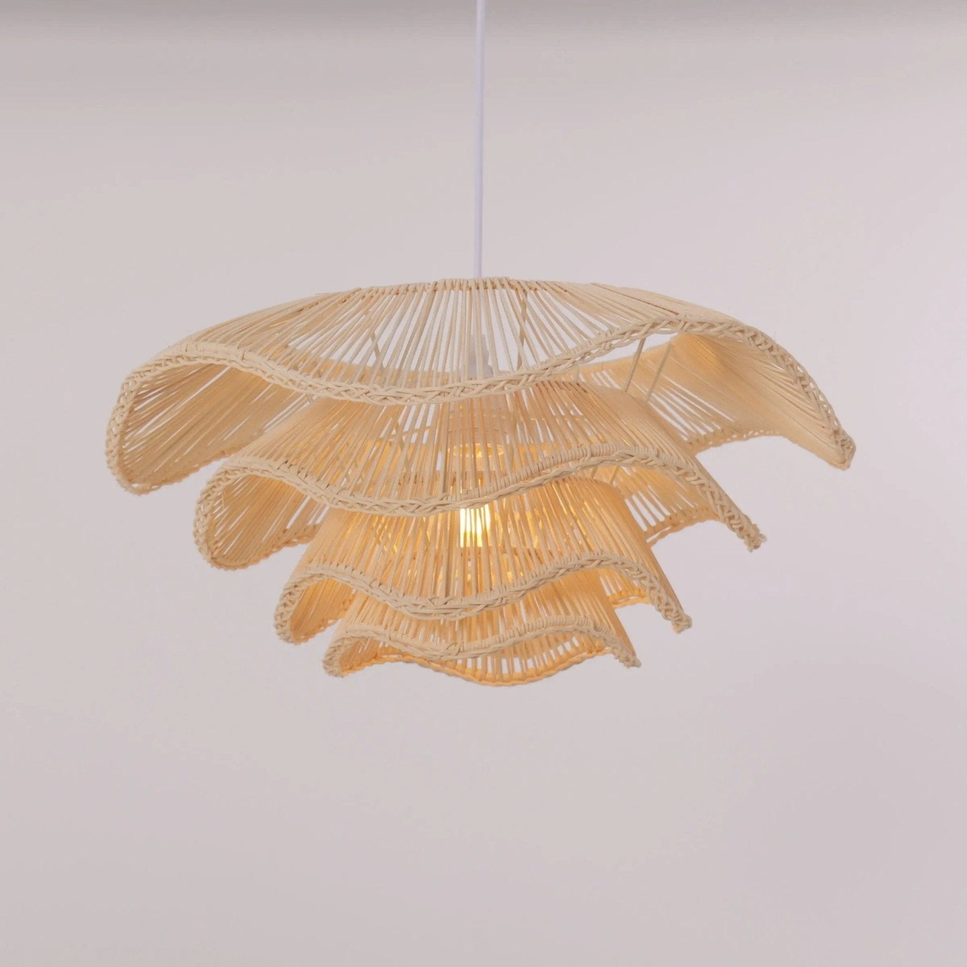 Lightsin Multi - tiered rattan pendant lamp - House Comfort