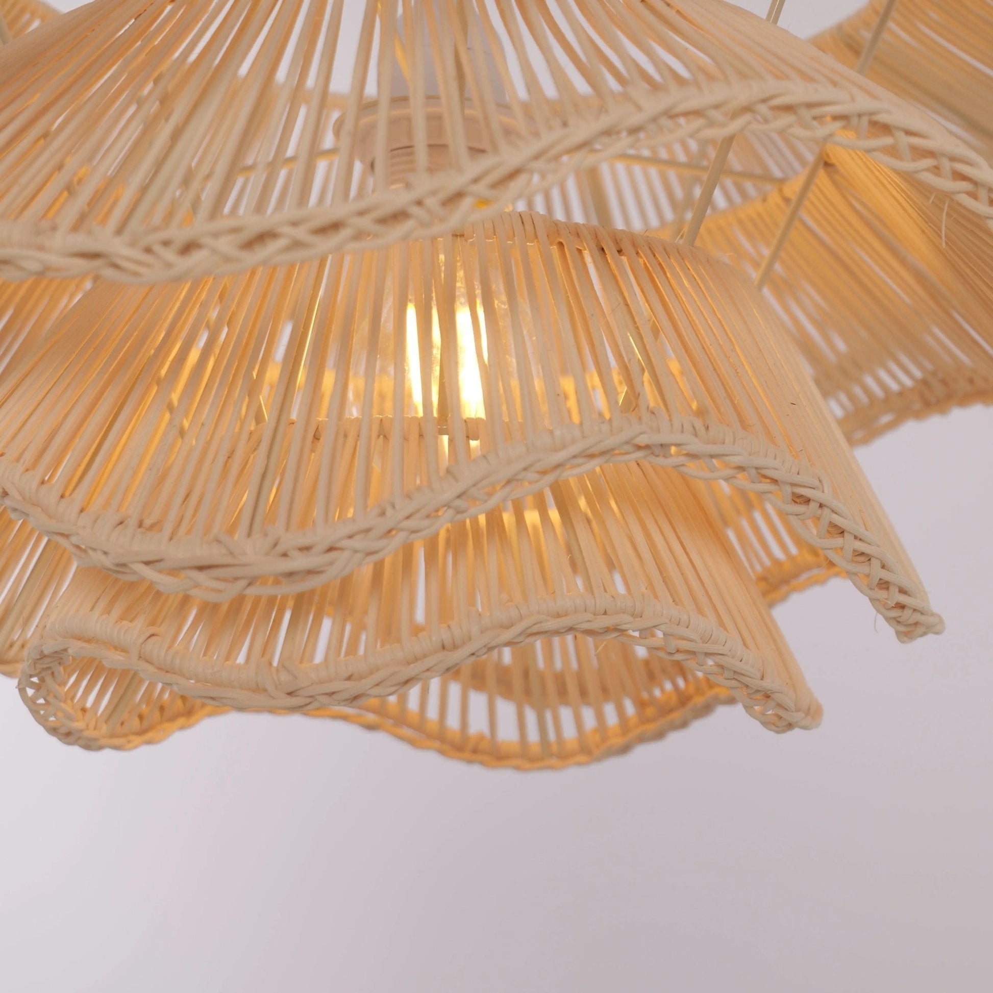 Lightsin Multi - tiered rattan pendant lamp - House Comfort