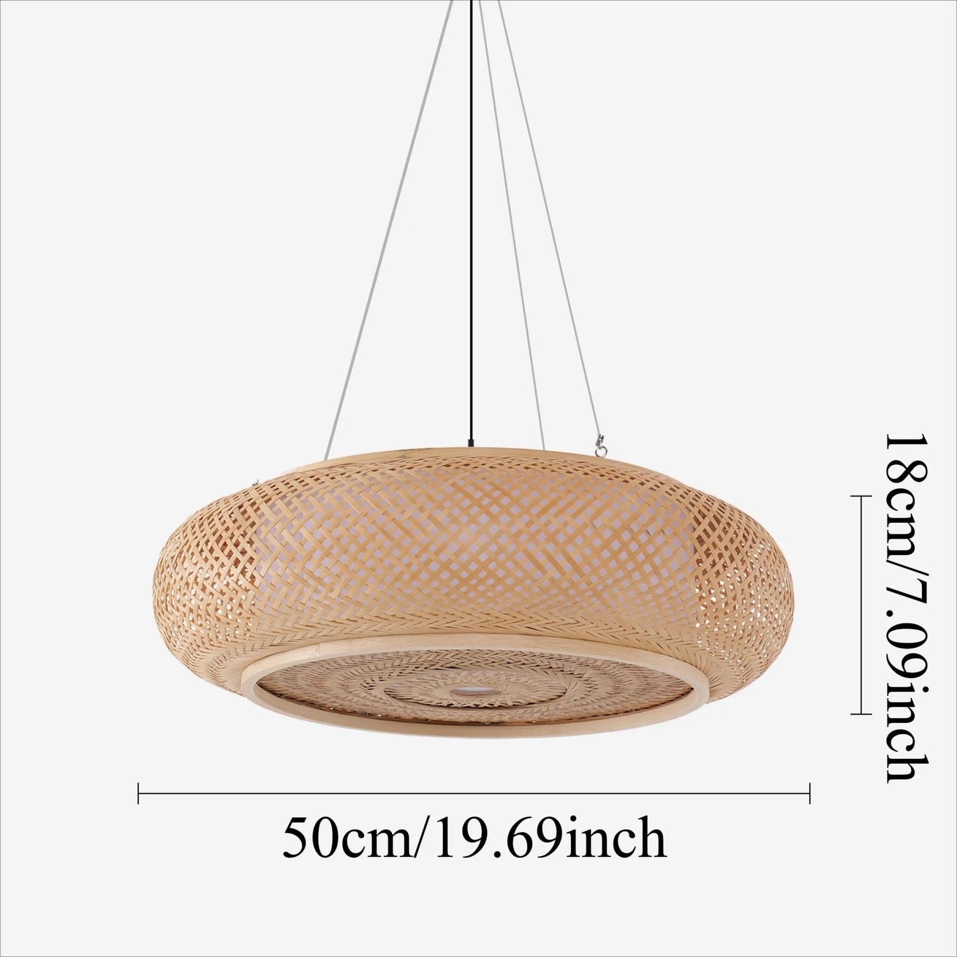 Lightsin Natural Bamboo Pendant Light for Warm Ambiance Décor - House Comfort