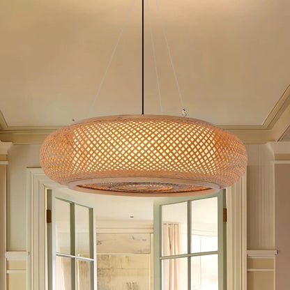 Lightsin Natural Bamboo Pendant Light for Warm Ambiance Décor - House Comfort