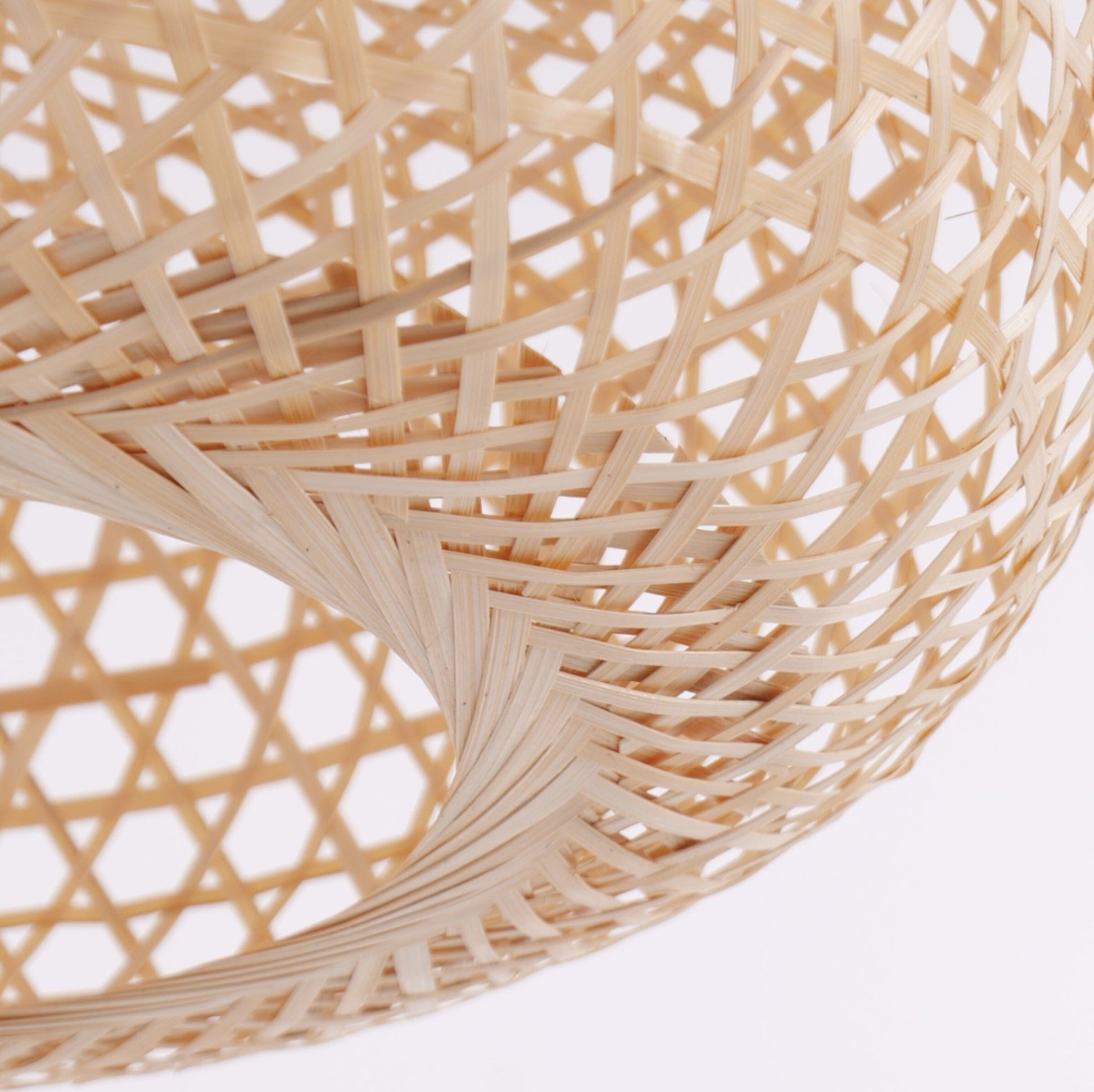 Lightsin Natural Bamboo Pendant Light with Handwoven Lampshades in Four Sizes - House Comfort