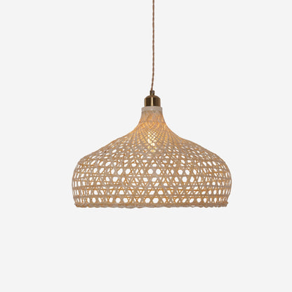 Lightsin Natural Bamboo Pendant Light with Handwoven Lampshades in Four Sizes - House Comfort