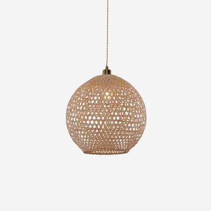 Lightsin Natural Bamboo Pendant Light with Handwoven Lampshades in Four Sizes - House Comfort