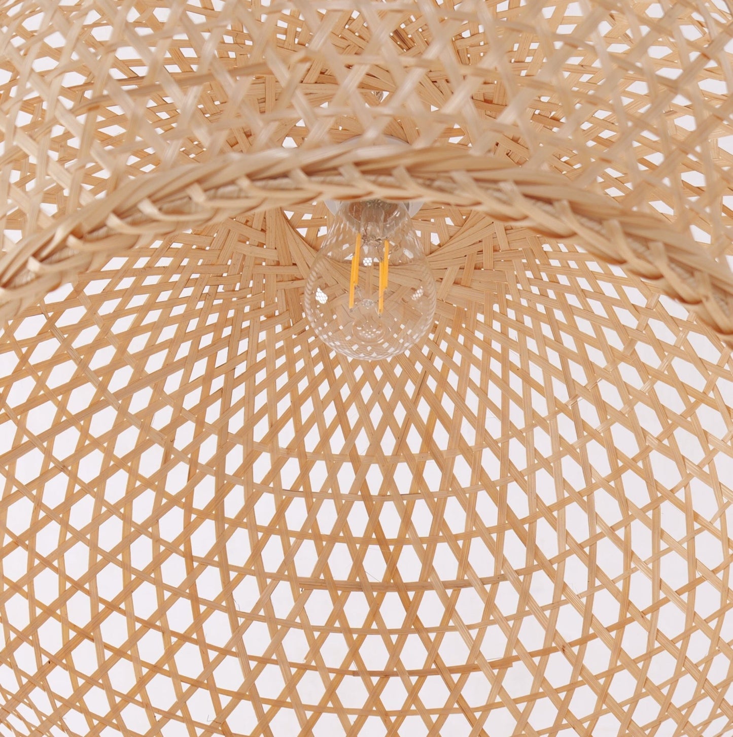 Lightsin Natural Bamboo Pendant Light with Handwoven Lampshades in Four Sizes - House Comfort