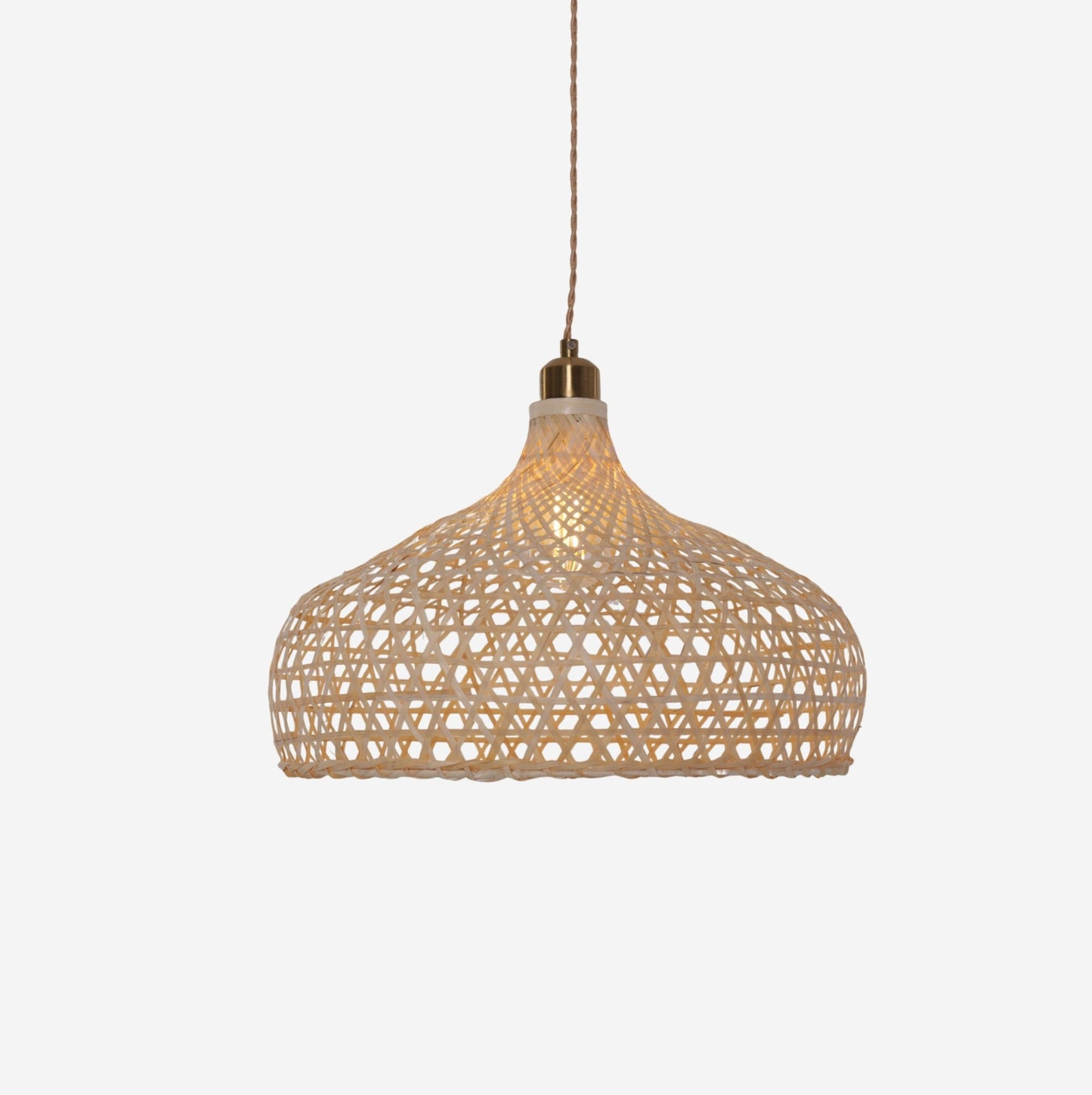 Lightsin Natural Bamboo Pendant Light with Handwoven Lampshades in Four Sizes - House Comfort