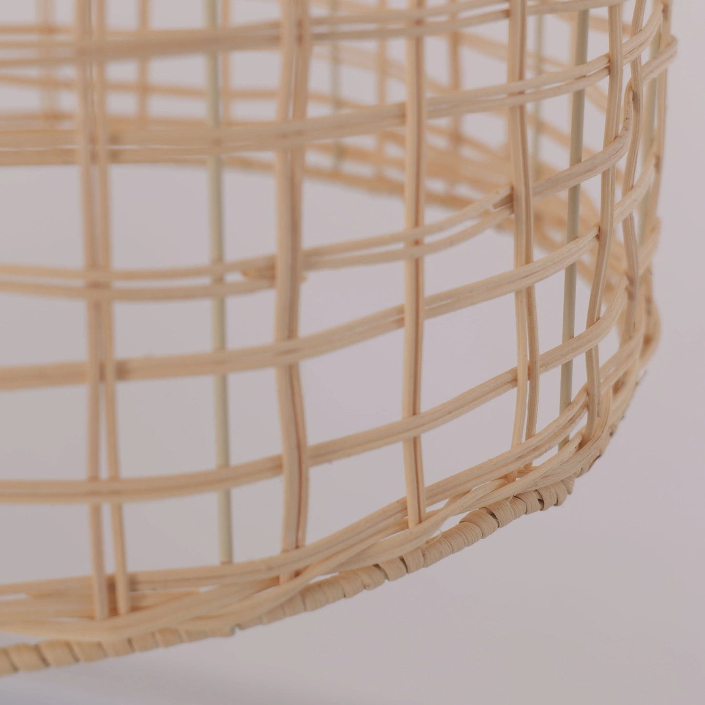 Lightsin Natural Cage Shape Rattan Pendant Light - House Comfort