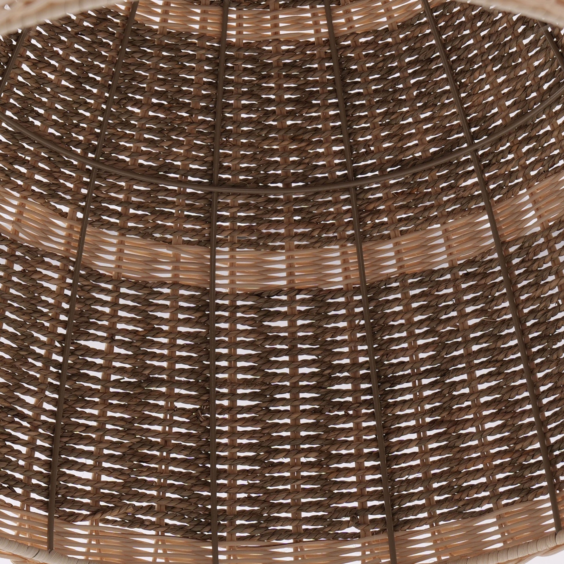 Lightsin Natural Grass Dome Pendant Light – Handwoven Ceiling Pendant Light for Boho, Living Room, and Eco - Friendly Interiors - House Comfort