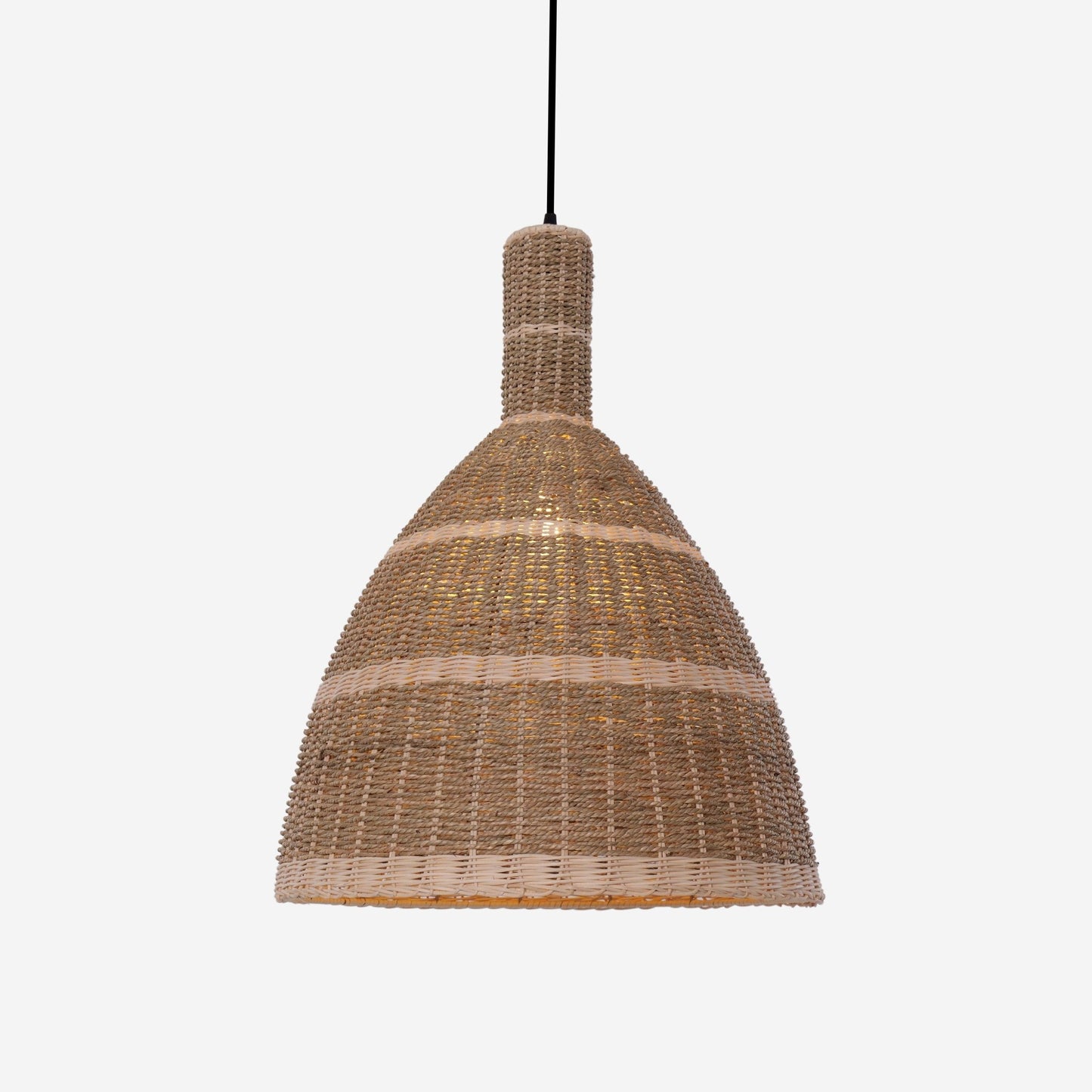 Lightsin Natural Grass Dome Pendant Light – Handwoven Ceiling Pendant Light for Boho, Living Room, and Eco - Friendly Interiors - House Comfort