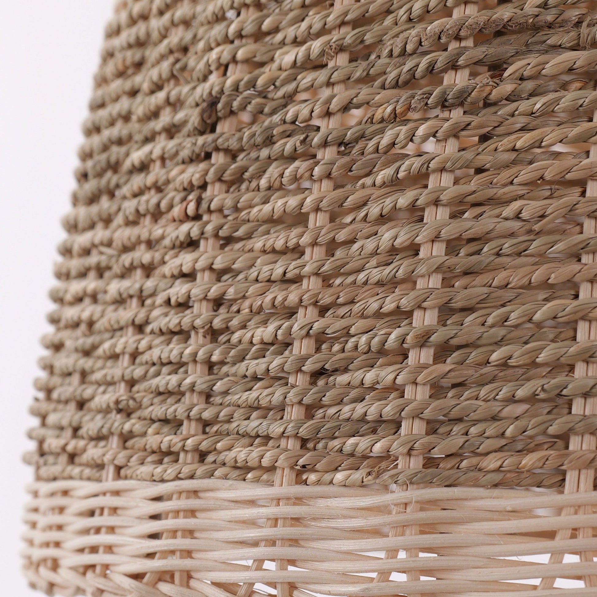 Lightsin Natural Grass Dome Pendant Light – Handwoven Ceiling Pendant Light for Boho, Living Room, and Eco - Friendly Interiors - House Comfort