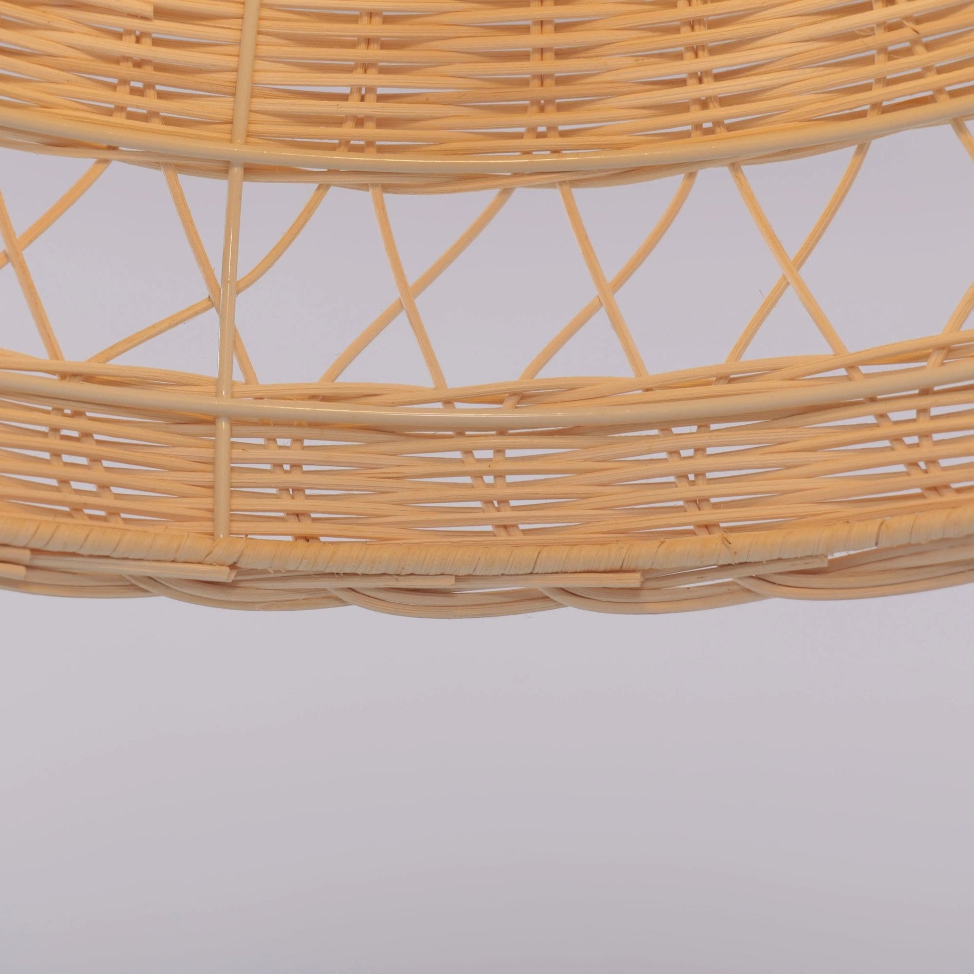 Lightsin Natural Rattan Pendant Light - Handwoven Ceiling Light, Durable & Rustic - House Comfort