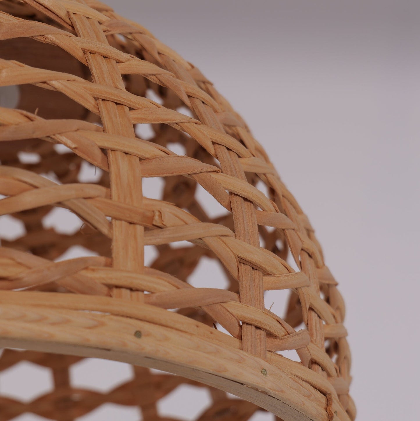 Lightsin Nature - Inspired Wooden Dome Warm Glow Pendant Light - House Comfort