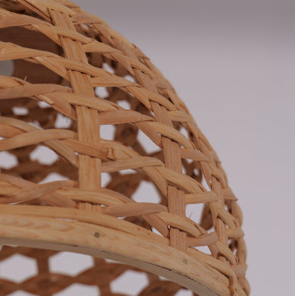 Lightsin Nature - Inspired Wooden Dome Warm Glow Pendant Light - House Comfort