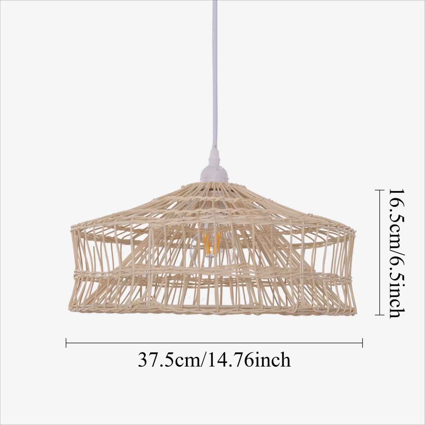Lightsin NestLine Handwoven Shallow Pendant Lamp - House Comfort