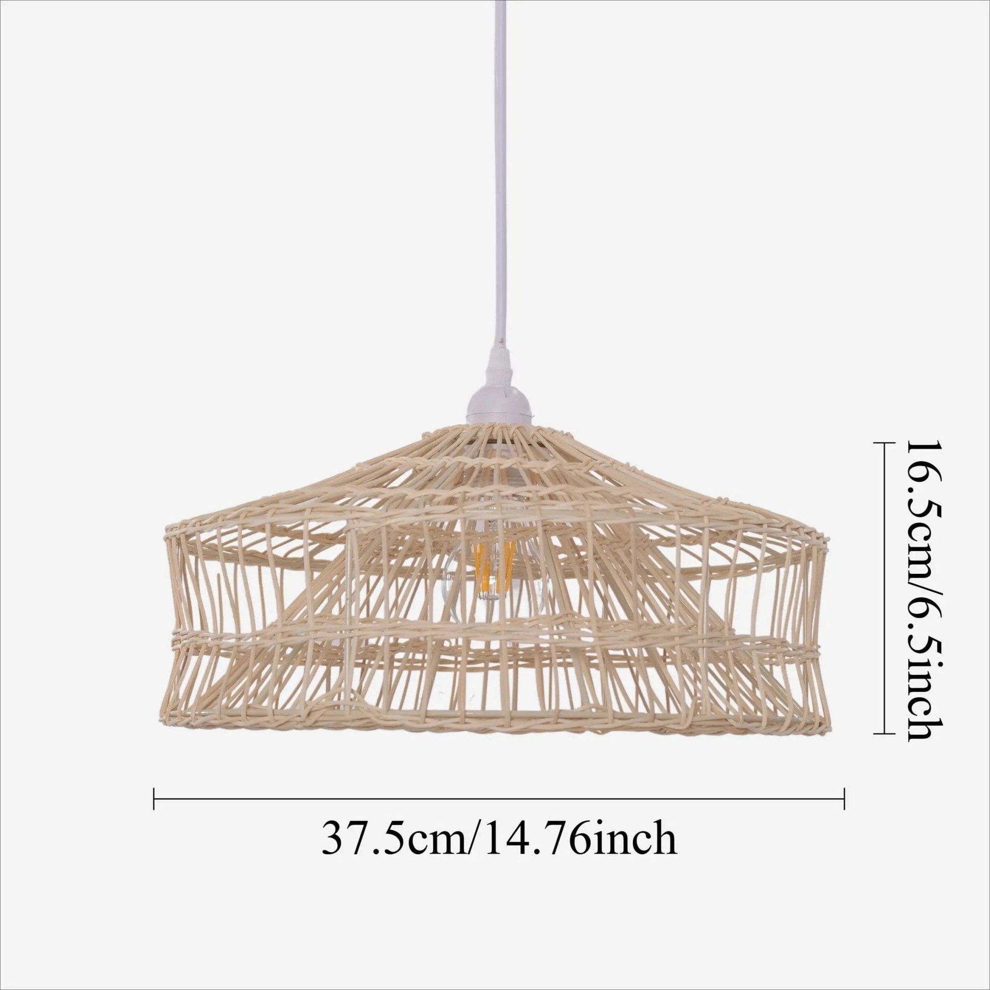 Lightsin NestLine Handwoven Shallow Pendant Lamp - House Comfort