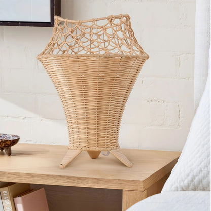 Lightsin Net - Pattern Fish - Mouth Design Rattan Table Lamp - House Comfort