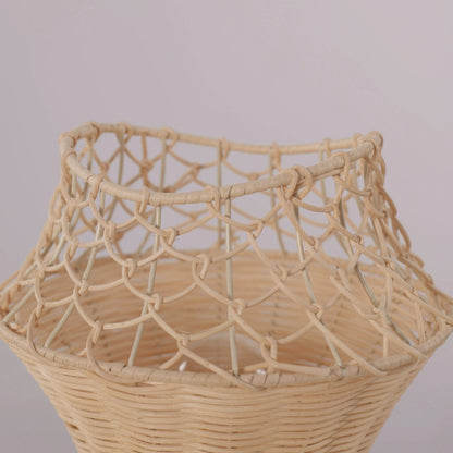 Lightsin Net - Pattern Fish - Mouth Design Rattan Table Lamp - House Comfort
