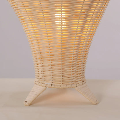 Lightsin Net - Pattern Fish - Mouth Design Rattan Table Lamp - House Comfort