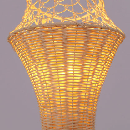 Lightsin Net - Pattern Fish - Mouth Design Rattan Table Lamp - House Comfort