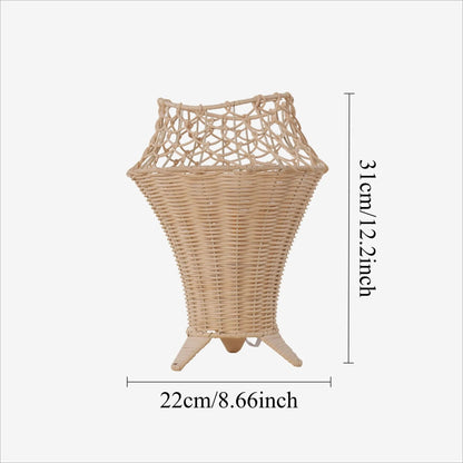 Lightsin Net - Pattern Fish - Mouth Design Rattan Table Lamp - House Comfort