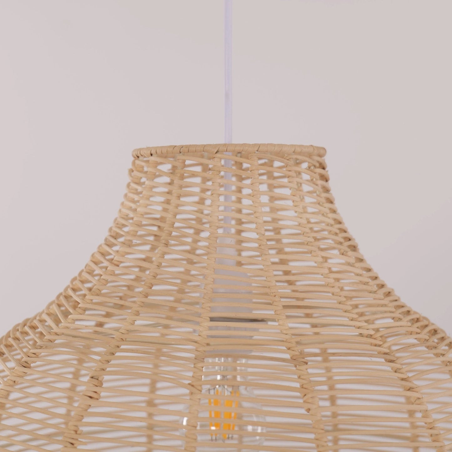 Lightsin Open - Gourd Japanese Rattan Pendant Light - House Comfort