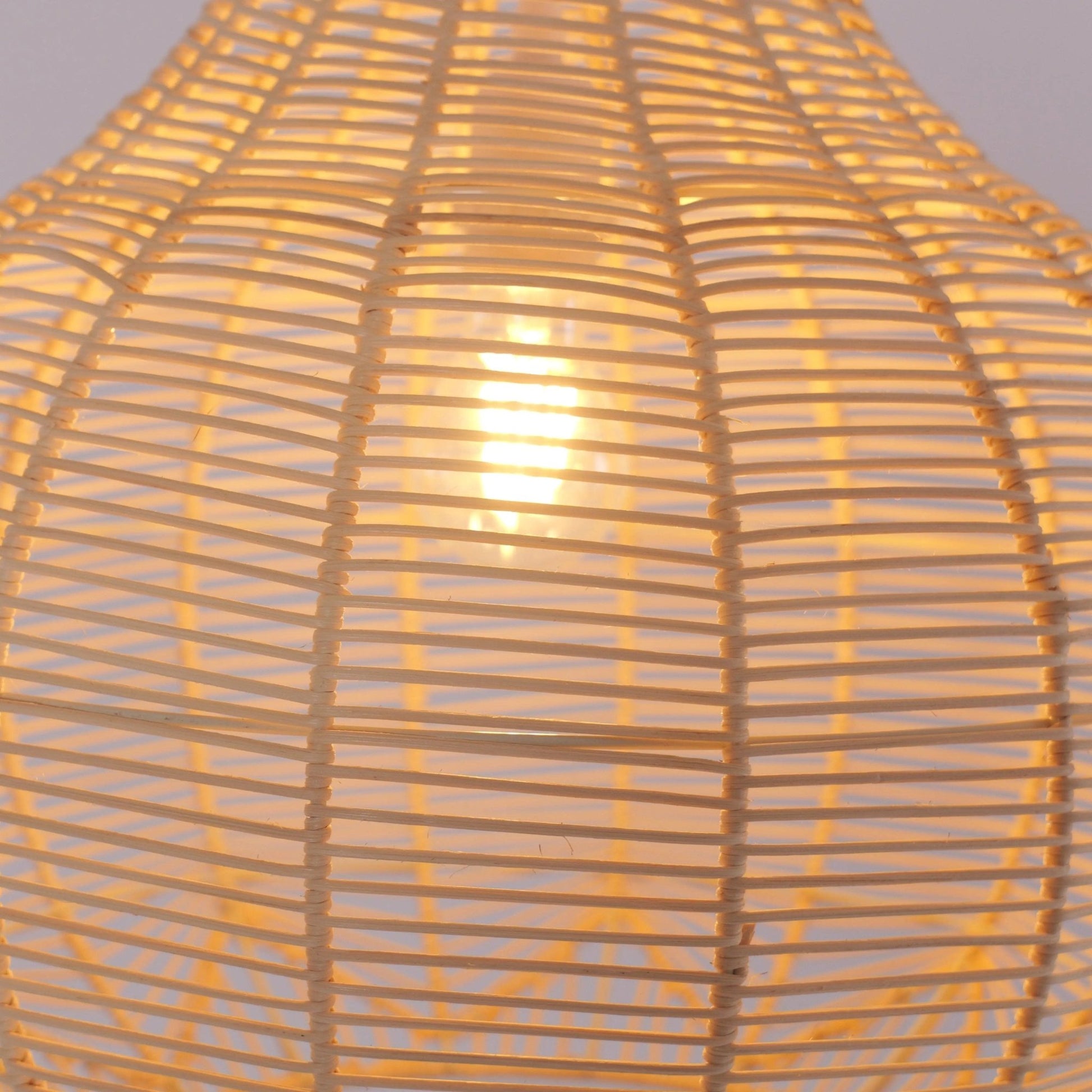 Lightsin Open - Gourd Japanese Rattan Pendant Light - House Comfort