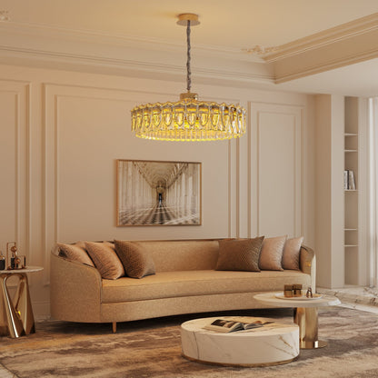 Lightsin Opulent Crystal Elegance Adjustable Pendant Light - House Comfort