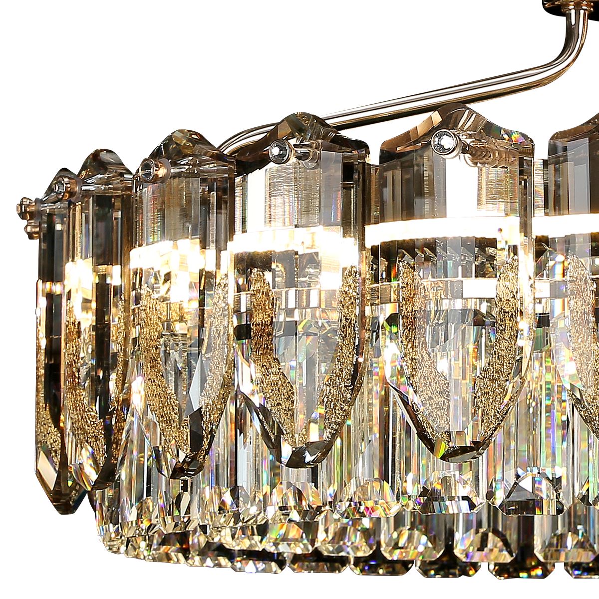 Lightsin Opulent Crystal Elegance Adjustable Pendant Light - House Comfort