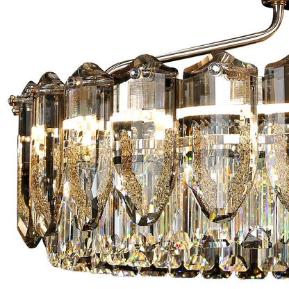 Lightsin Opulent Crystal Elegance Adjustable Pendant Light - House Comfort