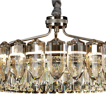 Lightsin Opulent Crystal Elegance Adjustable Pendant Light - House Comfort