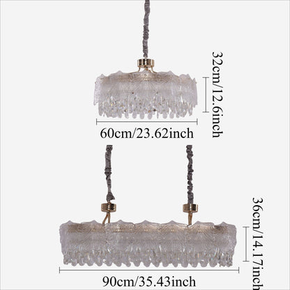 Lightsin Opulent Gold Chandelier Ceiling Light with Crystal Accents - House Comfort