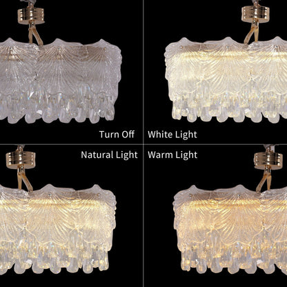 Lightsin Opulent Gold Chandelier Ceiling Light with Crystal Accents - House Comfort