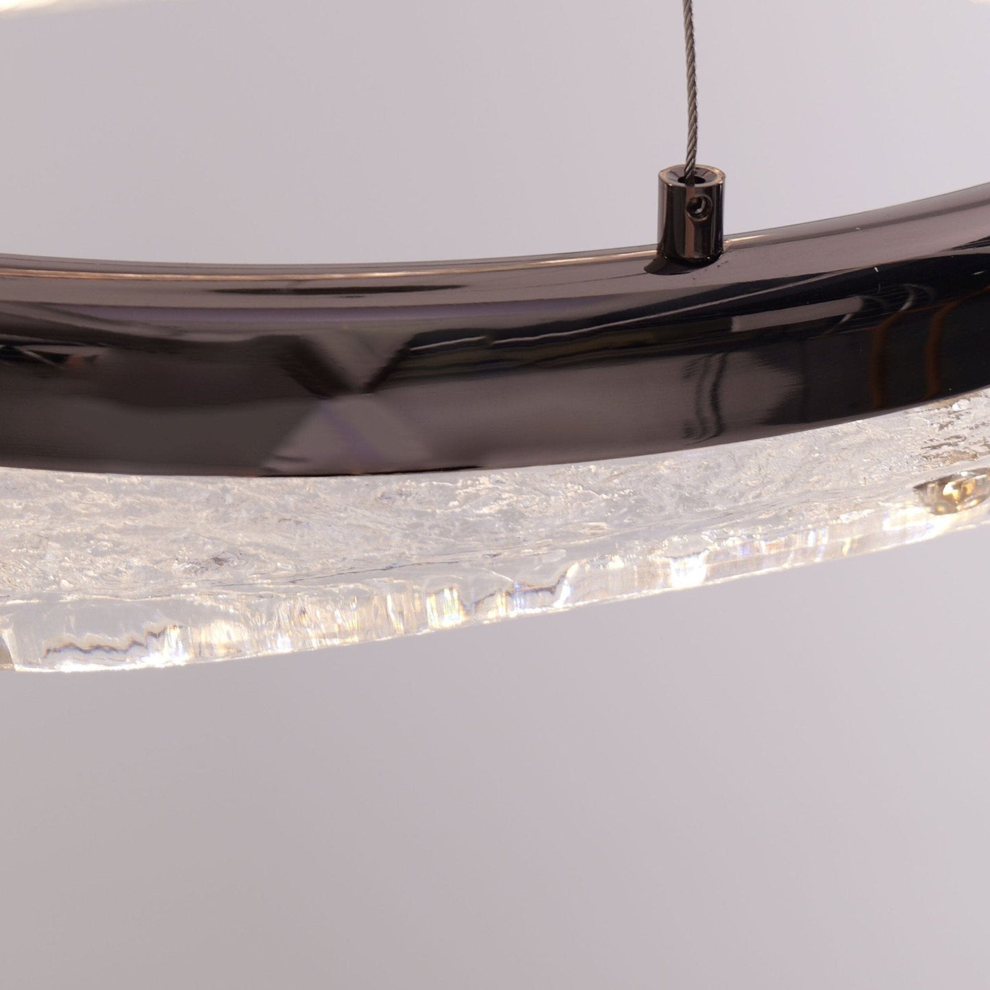Lightsin Pearl Black Wave LED Chandelier in Aluminum Alloy Modern Ceiling Light - House Comfort